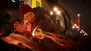 InFAMOUS Second Son-Delsin smoke swirling night
