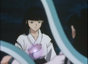 Kikyo captures Kagome