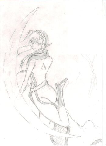 File:Tsubaki in a pose that doesnt match her faceial expresssion.jpg