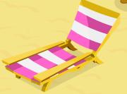 Pink lounge chair