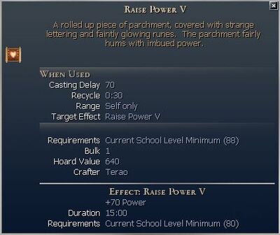 Raise Power V