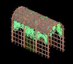 Wooden Large Archway with Ivy