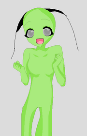 Happy Female Irken Base