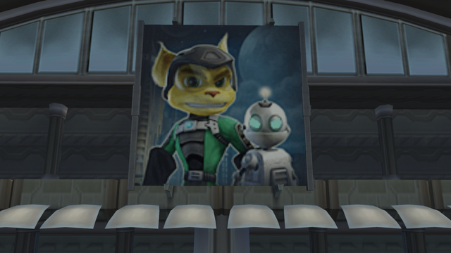 File:Ratchet and Clank cameo poster from Jak II.png