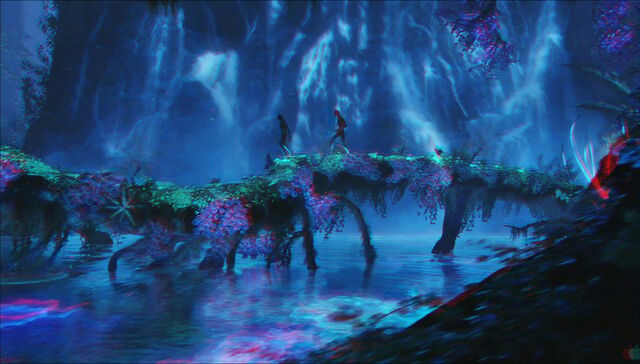 File:Bioluminescent lake (red-cyan).jpg