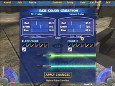 JA sabers customization