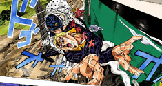 Bucciarati&ProsciuttoOutTheTrain