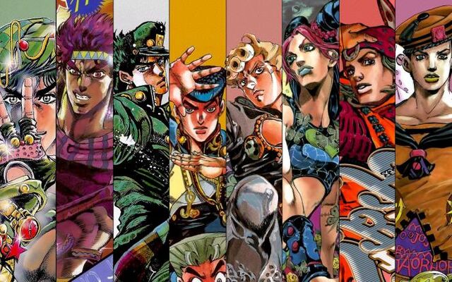 ファイル:ジョジョの奇妙な冒険 歴代主人公.jpg