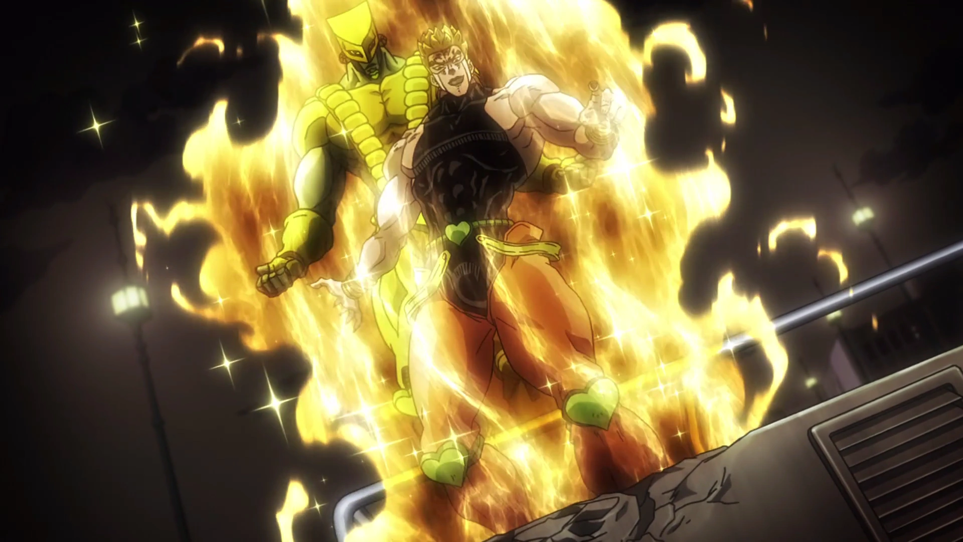 Image DIO on top of road roller.png JoJo's Bizarre Encyclopedia