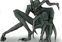 Wendigo concept art by tyedyedhydrangea-d5j21j5