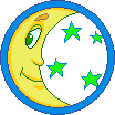 Pres-new stars moon stamp