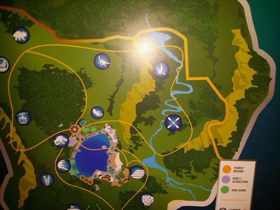 Jurassic World Map Jurassic World Map