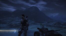 Desert Peak at night