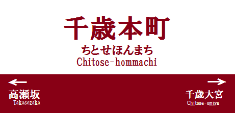 ファイル:梓川鉄道駅名標 千歳本町駅.png