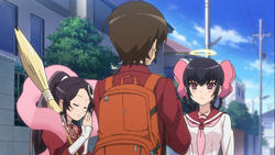 Keima talking with Diana