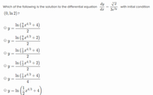 Separable differential equations(1)