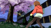 Yurina spots an Ayakashi