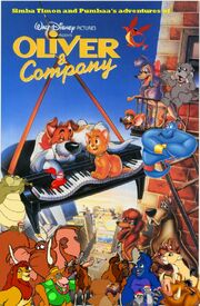Simba Timon and Pumbaa's adventures of Oliver and Company Poster