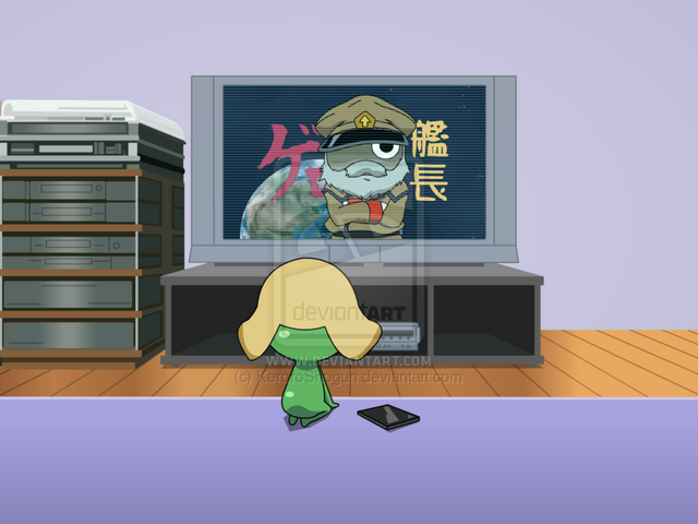 File:Keroro shogun watching kancho by keroroshogun-d3b3tat.png