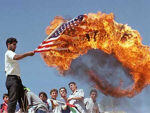Flag burning