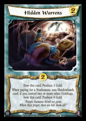 Hidden Warrens-card