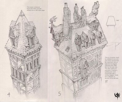Altdorf edificios ciudad por Jonathan Kirtz Warhammer Online