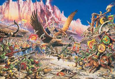 4ª edición, Altos Elfos vs. Orcos y Goblins - Geoff Taylor, 1992.jpg