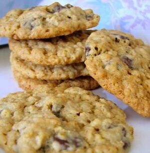 Soy chocolate chip oa coconut cookies