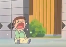 Hachuchan llorando