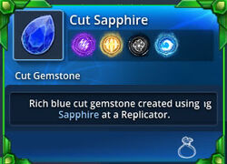 Cut-sapphire