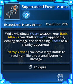 Supercooled-power-armor