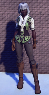 Pathfinders Gear Mint equipped