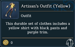 Artisans Outfit Yellow examine