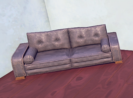 Padded Couch prop placed