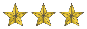 3 Gold Stars