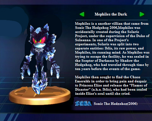 Mephiles Profile