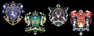 Four great noble emblems