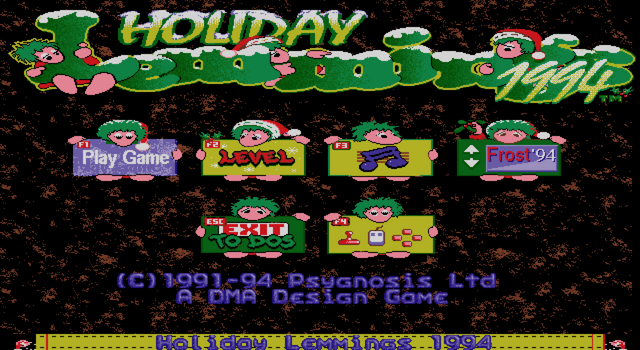 File:HolidayLemmings94 Title.png