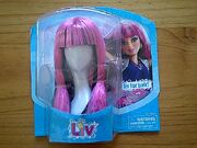 Pink & black wig