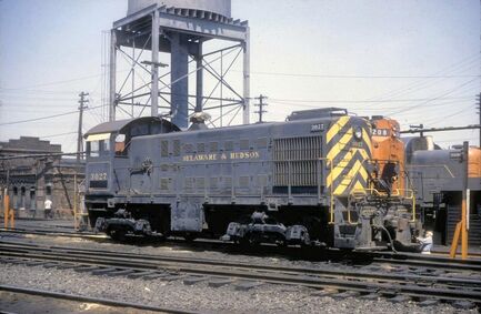 DandH ALCO-S2-3027 Morris-Park LIRR-441 6-29-64 (Rugen-Huneke)