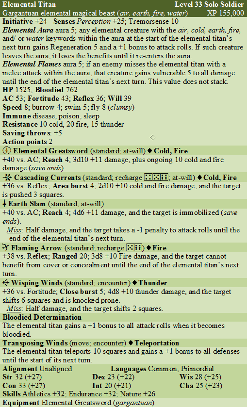 Elemental Titan (LoC)
