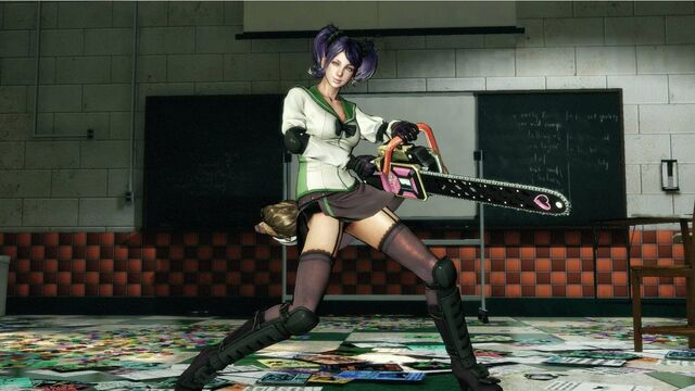 File:Lollipop Chainsaw Skins Saeko Busujima cosplay (Highschool of the Dead) 02.jpg
