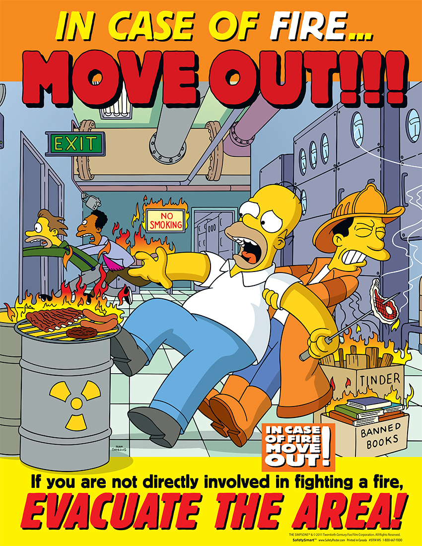 Imagen - The Simpsons Safety Poster 14.png | Simpson Wiki ...