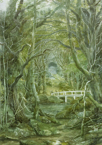 File:Alan Lee - The Entrance to Thranduil's Palace.jpg