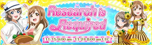 Research is Required Event