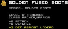 Golden Fused Boots
