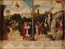 Lucas Cranach d.Ä. - Gesetz und Gnade (Lutherhaus Wittenberg)