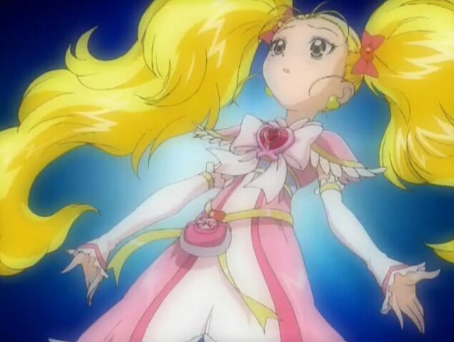 File:Futari wa Pretty Cure Max Heart Shiny Luminous using the Heartiel Brooch defense.jpg
