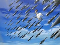 Mahou no Yankii Liberty Maji using her powers