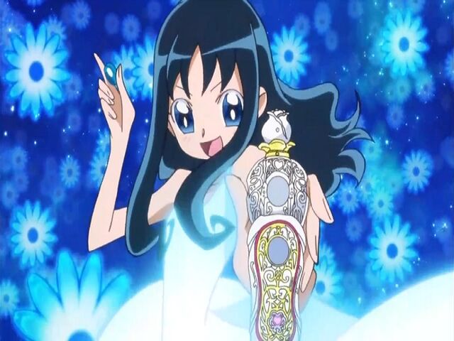 File:Heartcatch Pretty Cure! Erika in the Open My Heart transformation.jpg